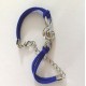 Bracelet fantaisie clé de sol lacet bleu profond