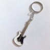 Porte clés guitare électrique blanche