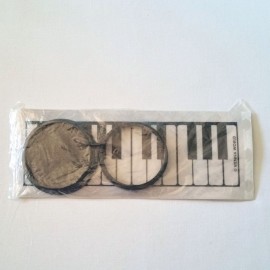 Photophore rond blanc clavier de piano