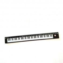 Règle 30 cm noire clavier de piano