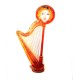 Harpe fantaisie avec tête d'Ange aimantée