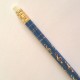 Crayon gris clé de sol doré bleu avec gomme