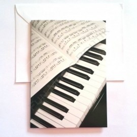 Carte de vœux Piano