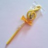Crayon gris clé de sol Jaune avec gomme