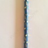 Crayon gris note double croche bleu avec gomme